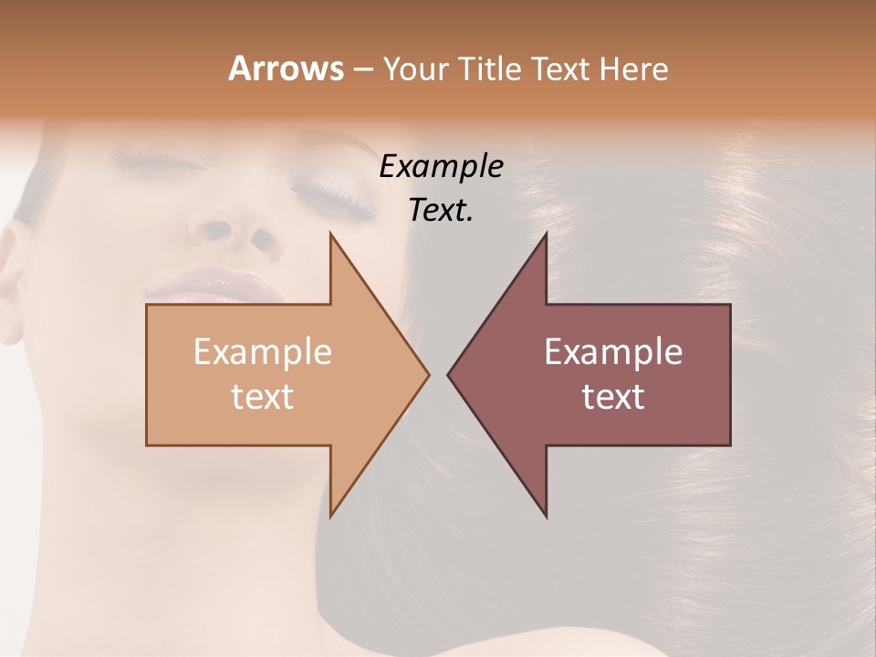 Lying White Hairstyle PowerPoint Template