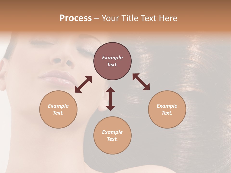 Lying White Hairstyle PowerPoint Template