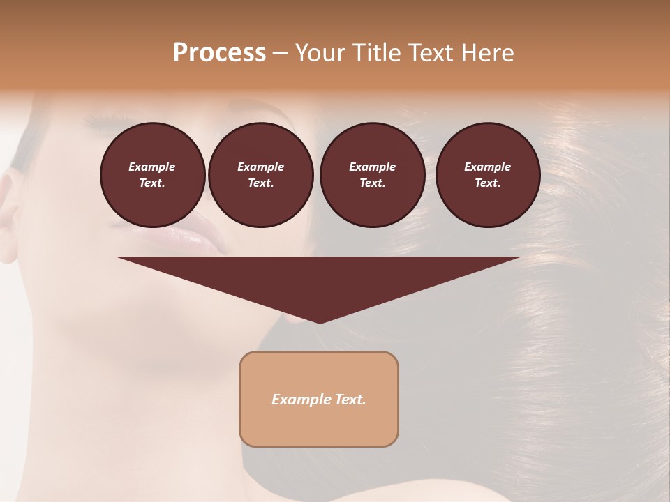 Lying White Hairstyle PowerPoint Template