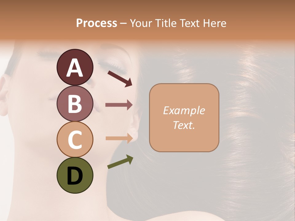 Lying White Hairstyle PowerPoint Template