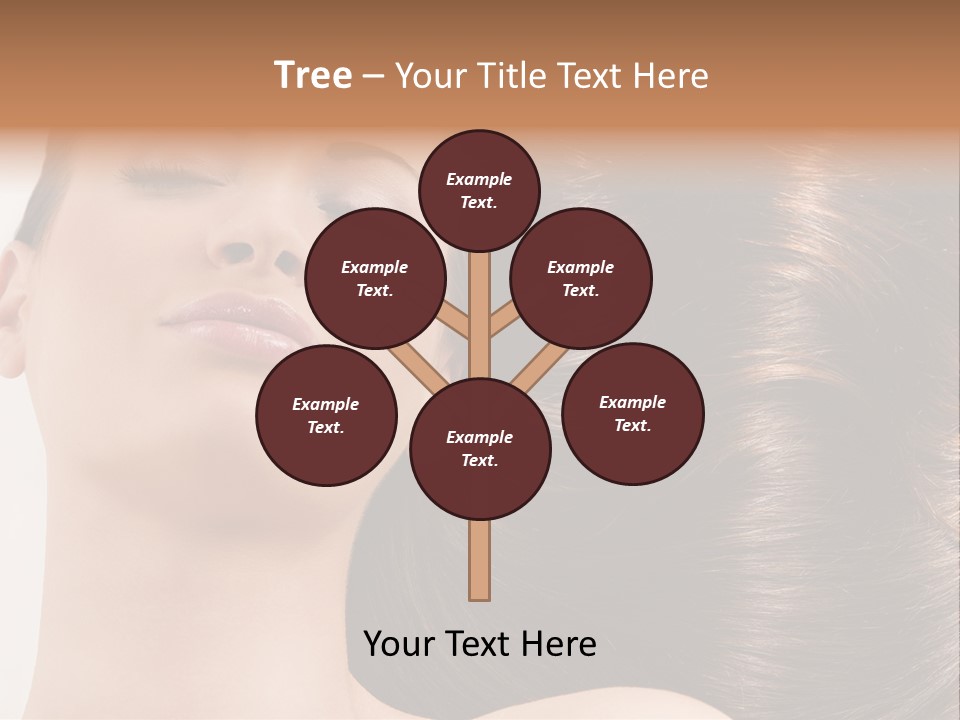 Lying White Hairstyle PowerPoint Template