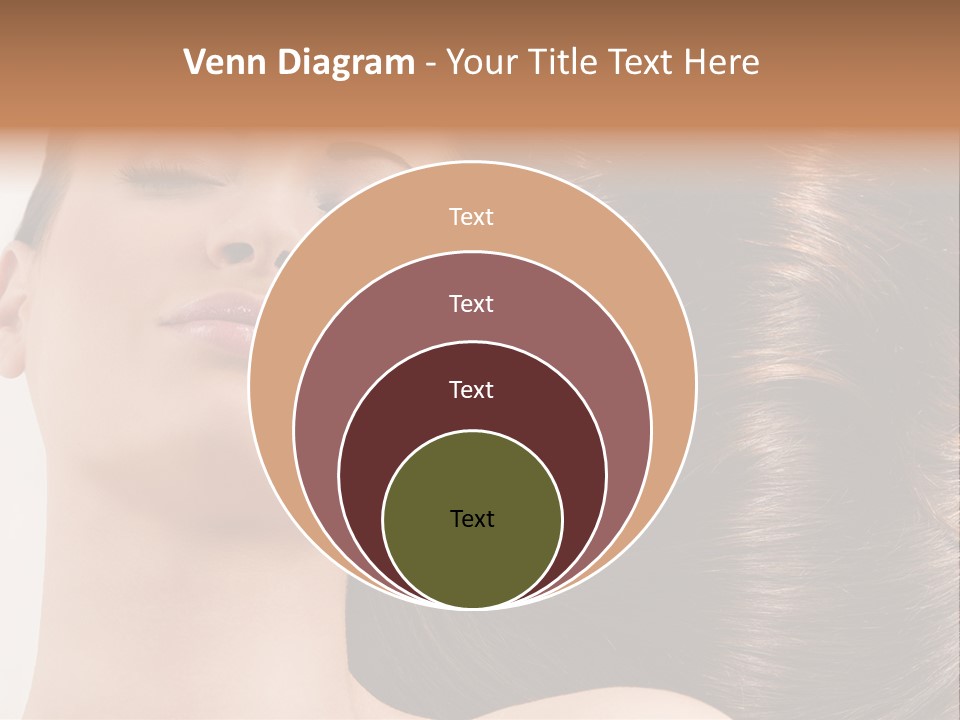 Lying White Hairstyle PowerPoint Template