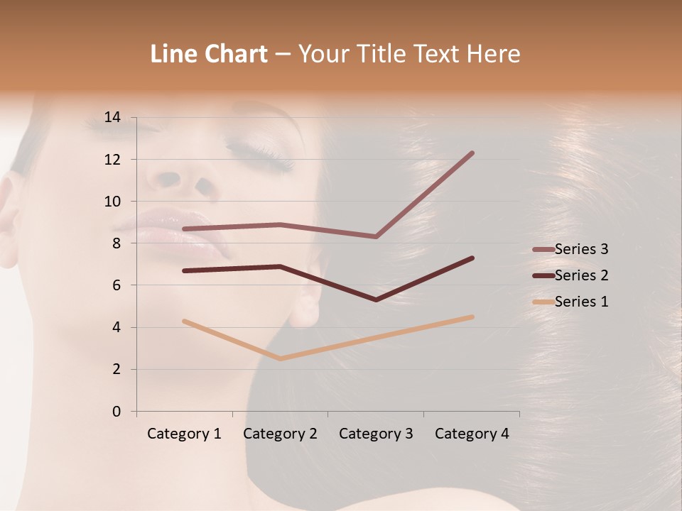 Lying White Hairstyle PowerPoint Template
