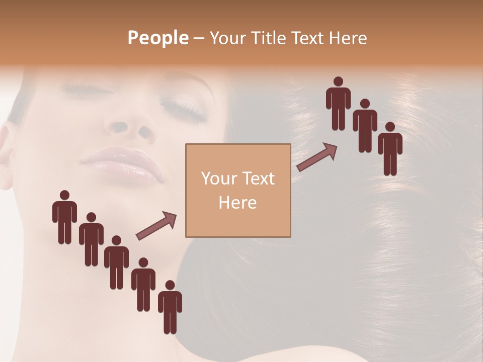 Lying White Hairstyle PowerPoint Template