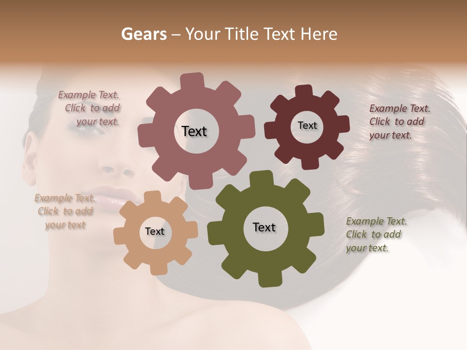 Caucasian Brown Attractive PowerPoint Template