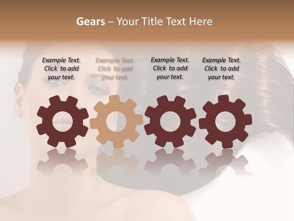 Caucasian Brown Attractive PowerPoint Template