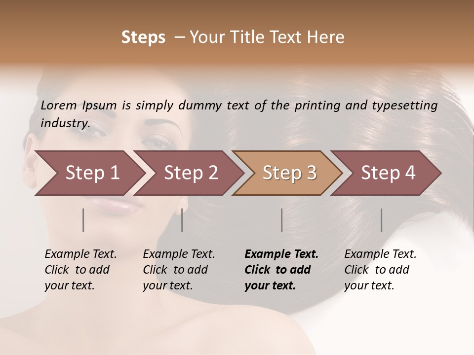 Caucasian Brown Attractive PowerPoint Template