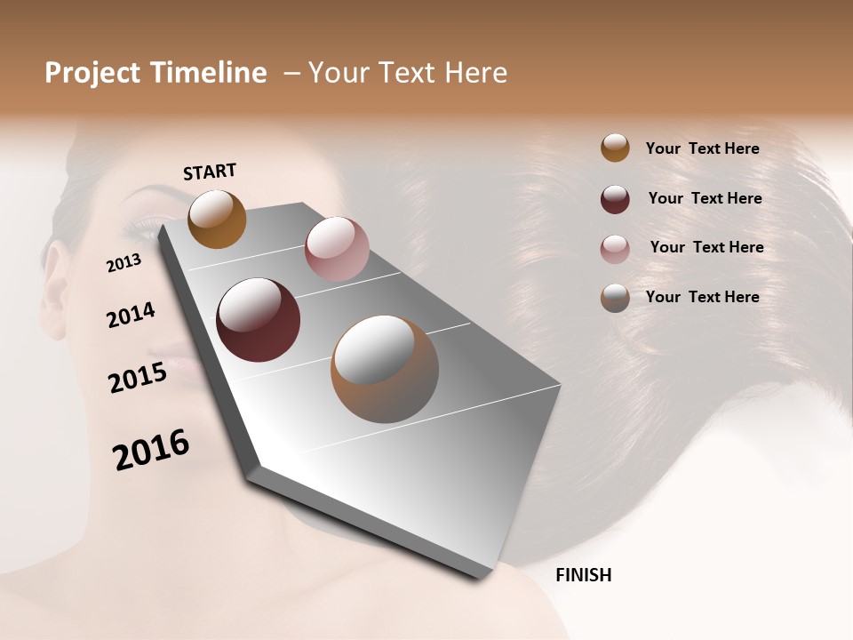 Caucasian Brown Attractive PowerPoint Template