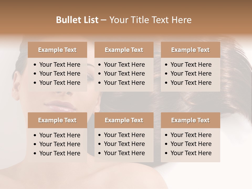 Caucasian Brown Attractive PowerPoint Template