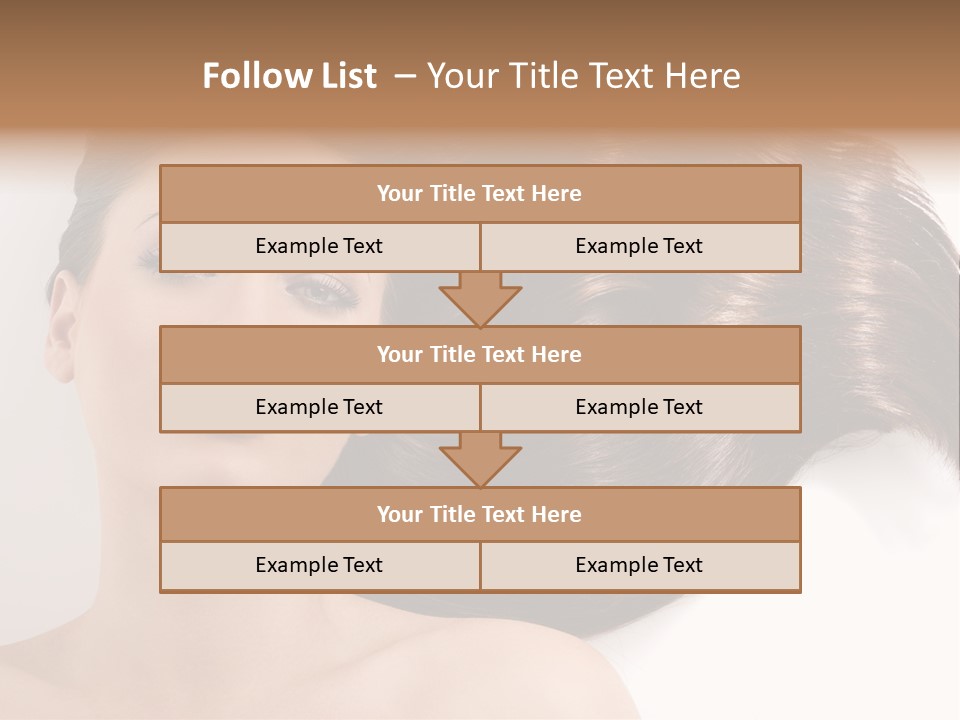 Caucasian Brown Attractive PowerPoint Template