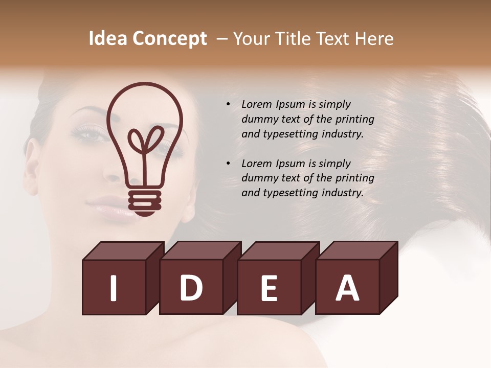 Caucasian Brown Attractive PowerPoint Template