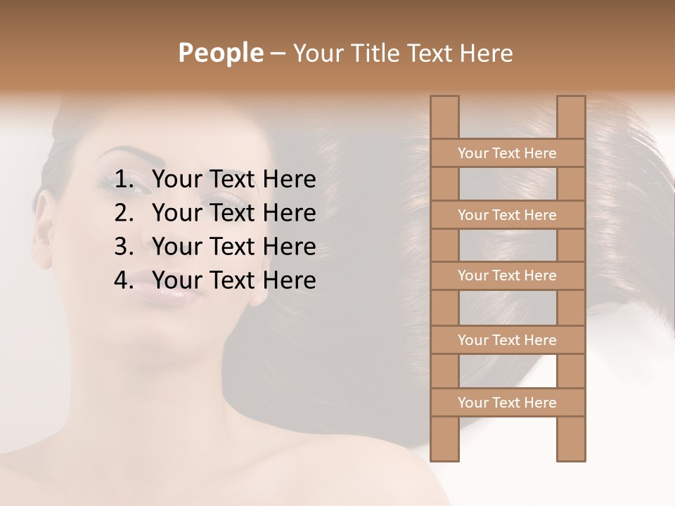 Caucasian Brown Attractive PowerPoint Template