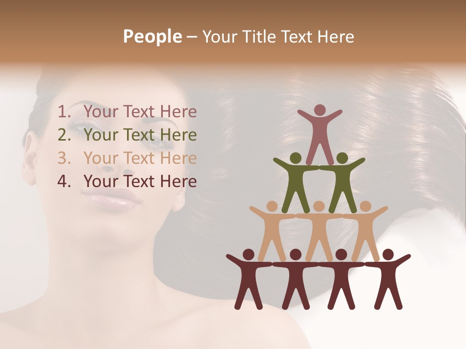 Caucasian Brown Attractive PowerPoint Template