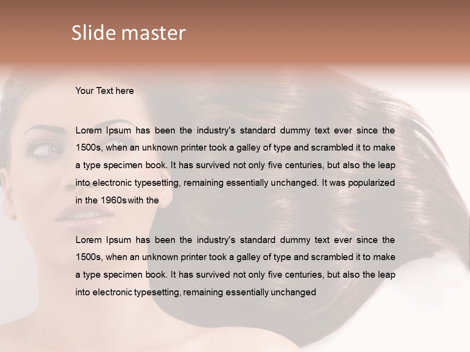 Close Up Elegance Pretty PowerPoint Template