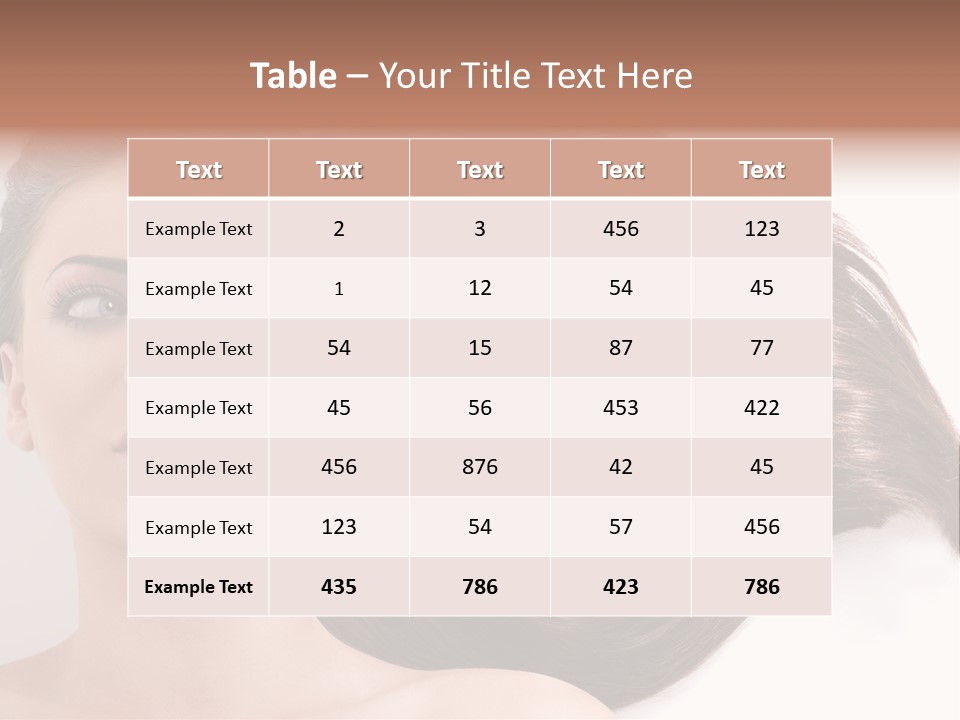 Close Up Elegance Pretty PowerPoint Template
