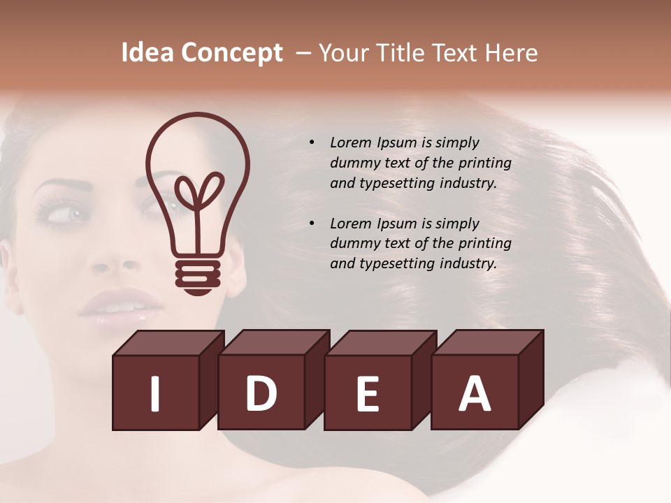 Close Up Elegance Pretty PowerPoint Template