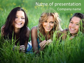 Flower Field Green PowerPoint Template