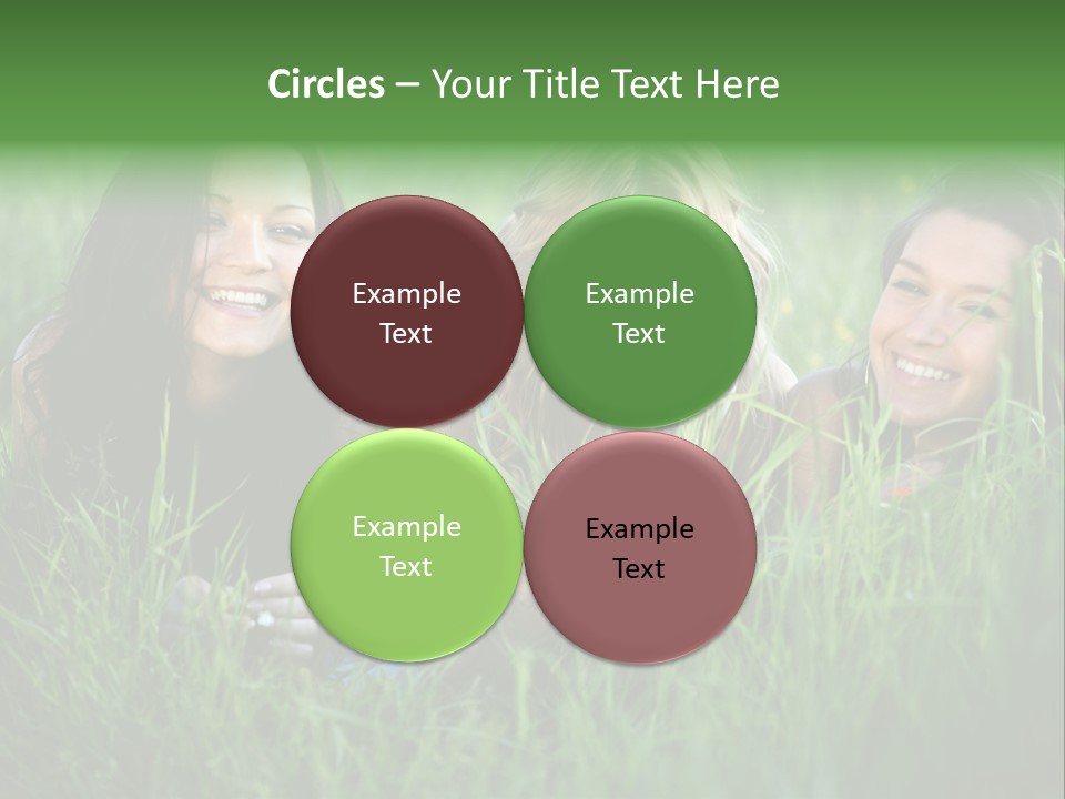 Flower Field Green PowerPoint Template