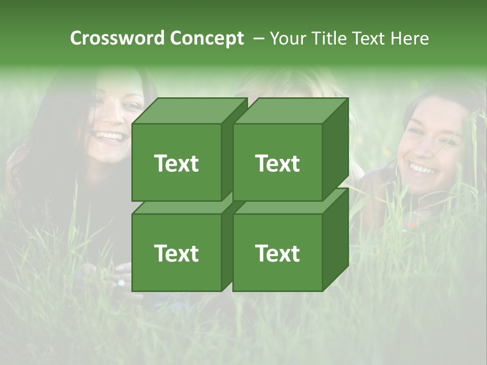 Flower Field Green PowerPoint Template