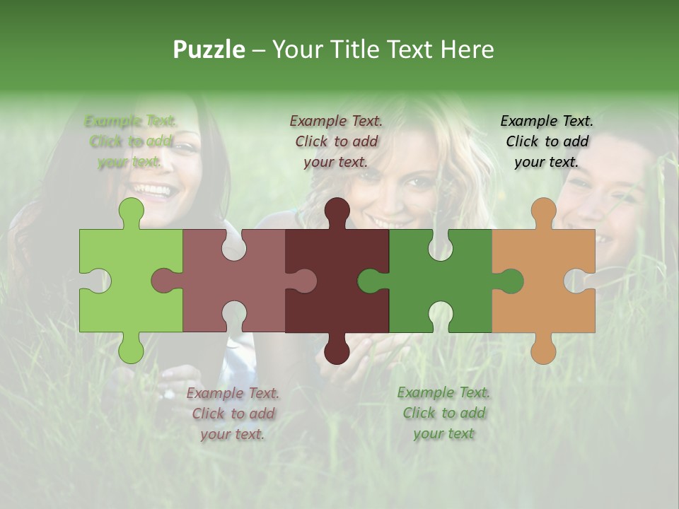 Flower Field Green PowerPoint Template