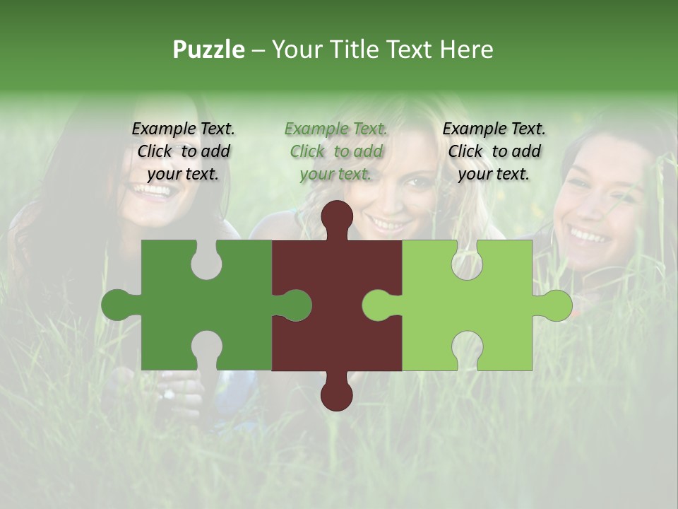 Flower Field Green PowerPoint Template