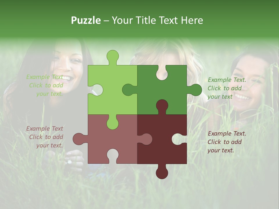 Flower Field Green PowerPoint Template