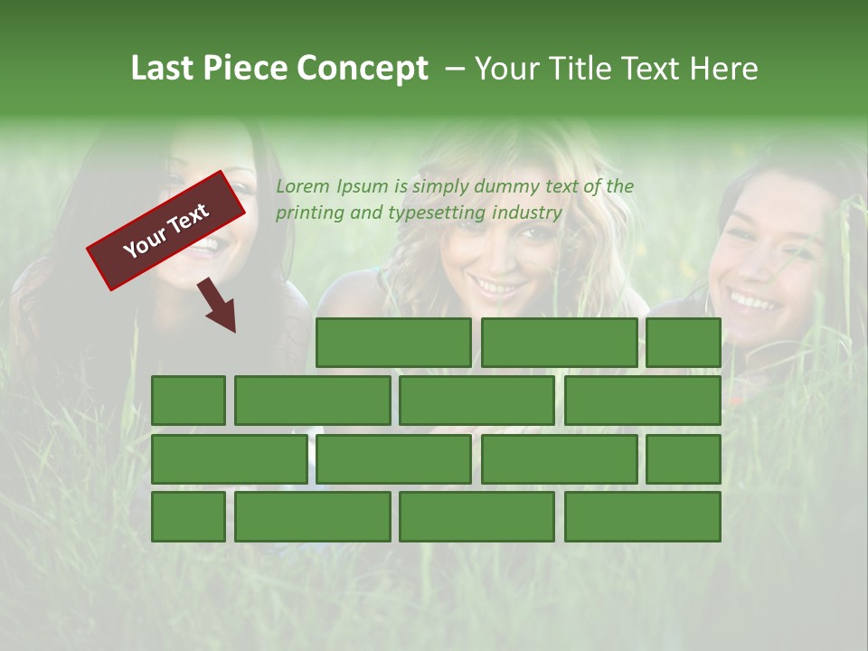 Flower Field Green PowerPoint Template