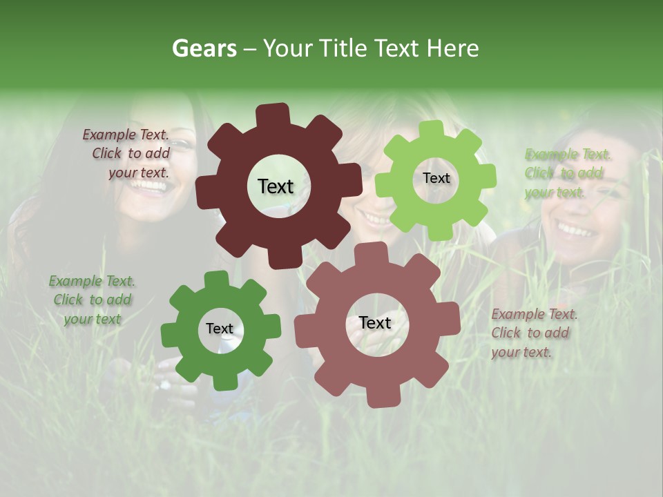 Flower Field Green PowerPoint Template