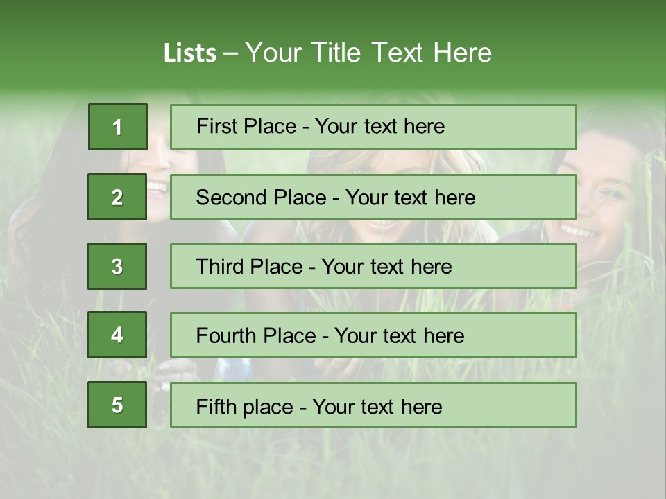 Flower Field Green PowerPoint Template