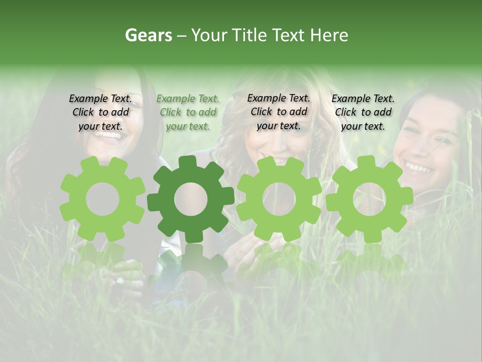 Flower Field Green PowerPoint Template