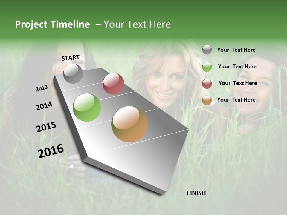 Flower Field Green PowerPoint Template