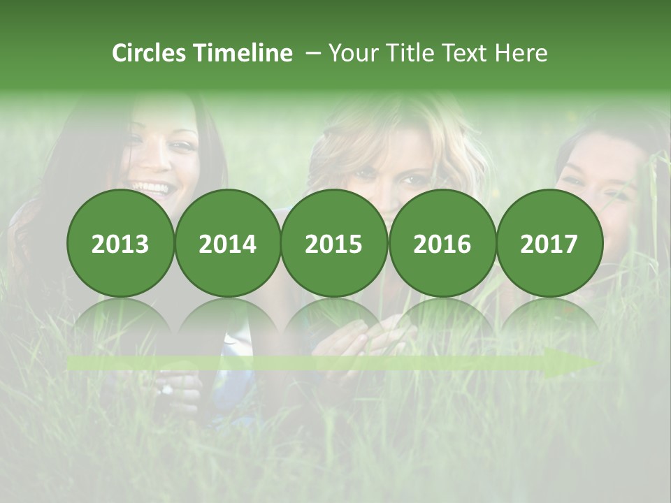 Flower Field Green PowerPoint Template