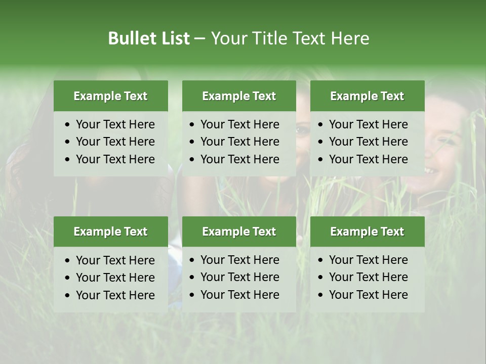Flower Field Green PowerPoint Template