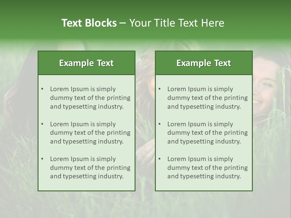 Flower Field Green PowerPoint Template
