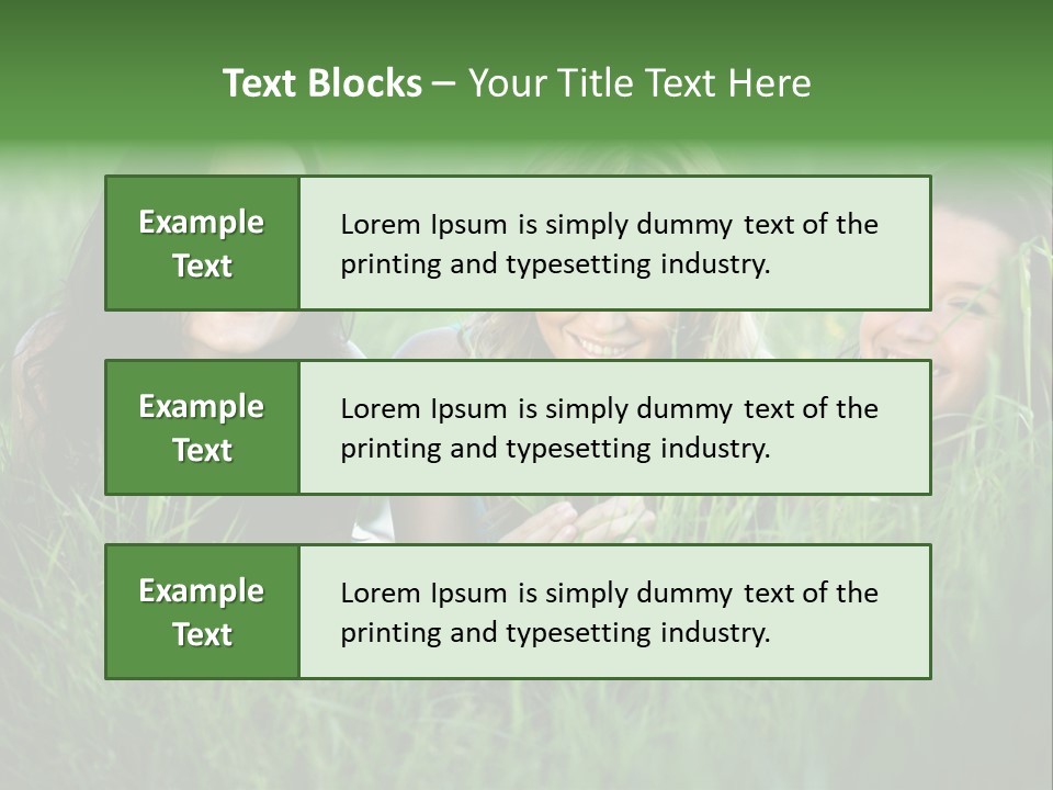 Flower Field Green PowerPoint Template