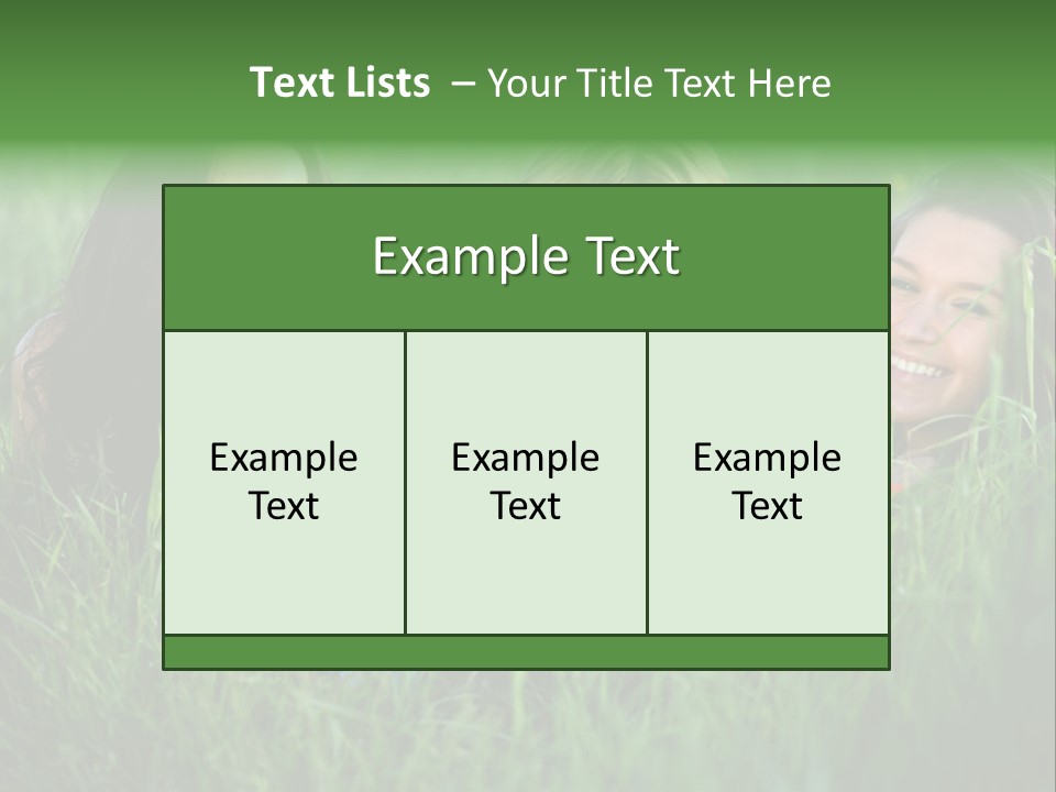 Flower Field Green PowerPoint Template