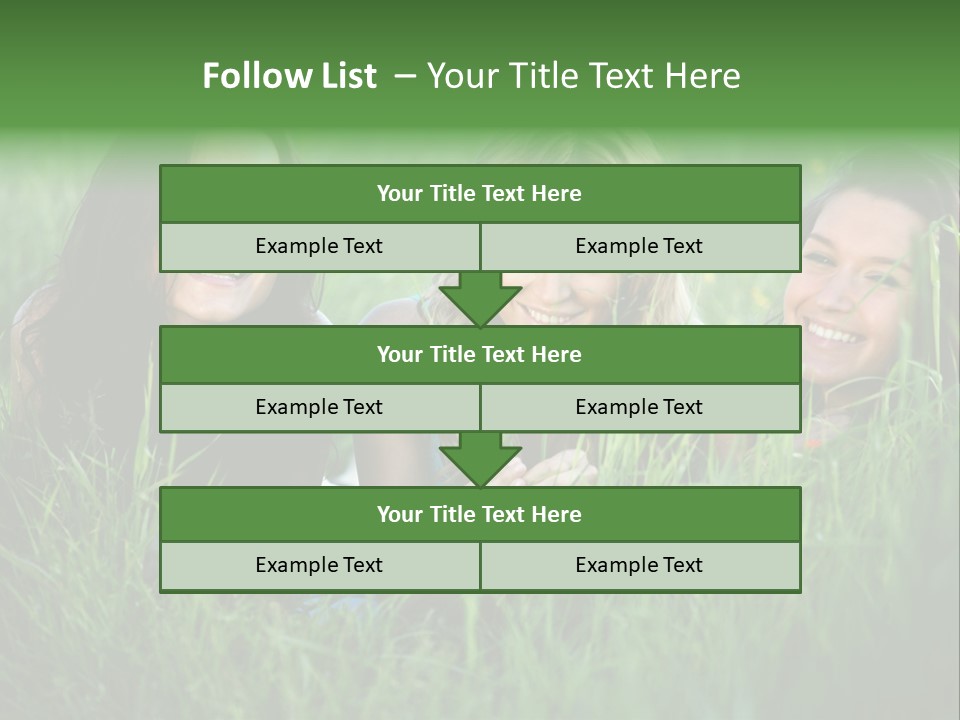 Flower Field Green PowerPoint Template