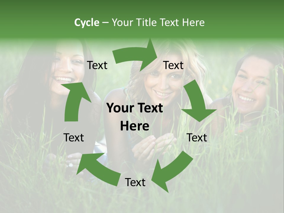 Flower Field Green PowerPoint Template