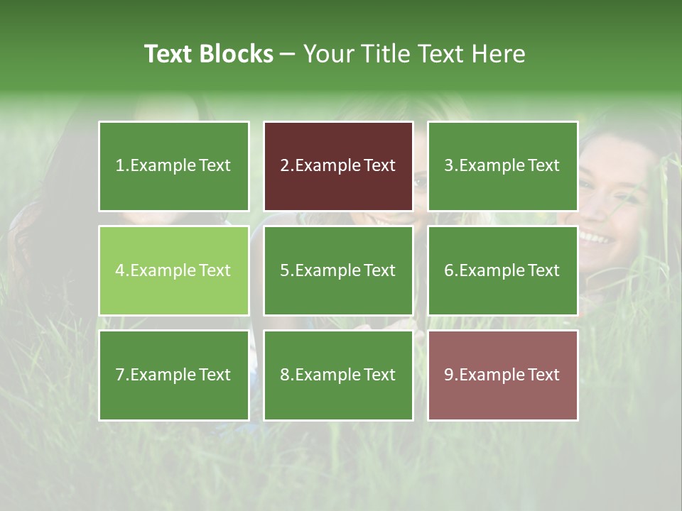 Flower Field Green PowerPoint Template