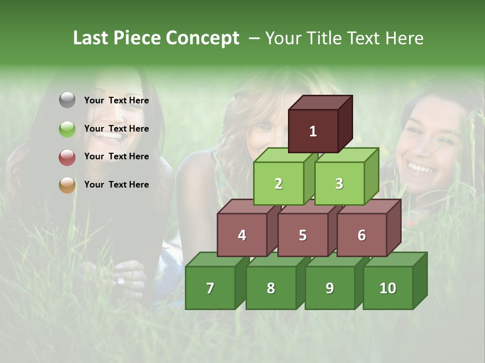 Flower Field Green PowerPoint Template