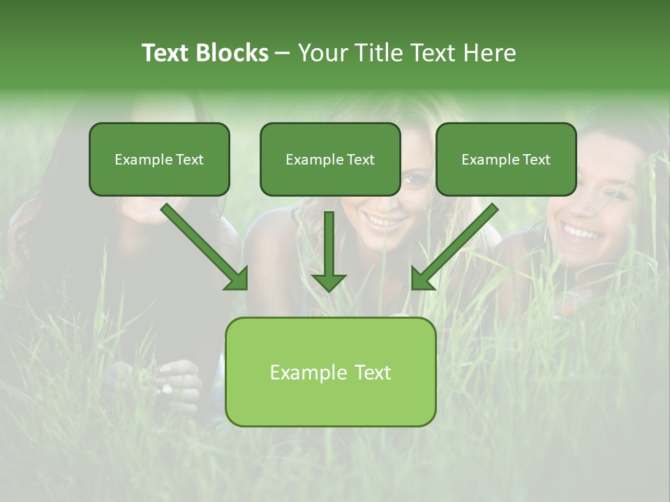 Flower Field Green PowerPoint Template