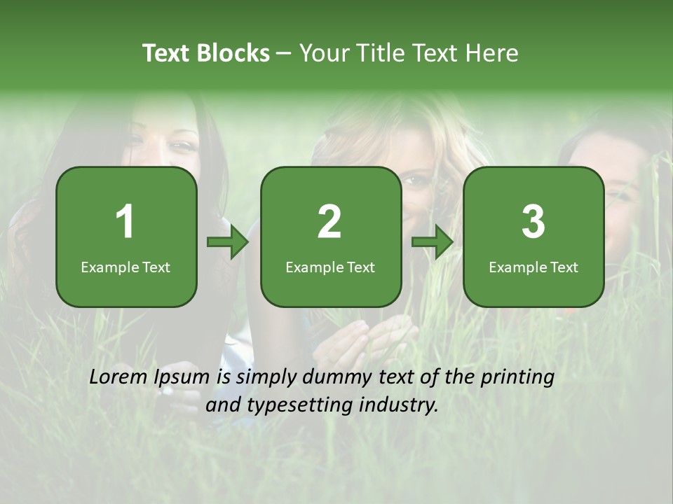 Flower Field Green PowerPoint Template