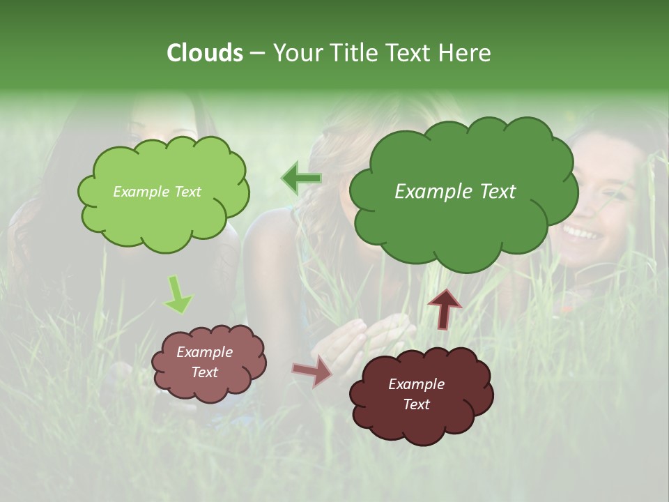 Flower Field Green PowerPoint Template