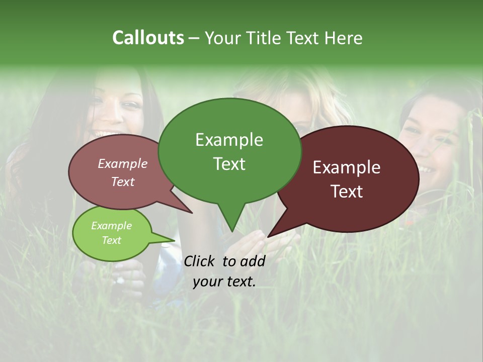 Flower Field Green PowerPoint Template