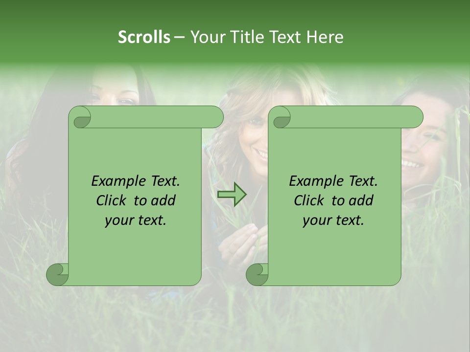 Flower Field Green PowerPoint Template