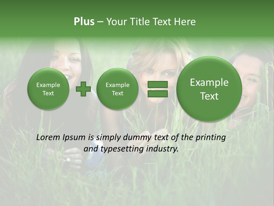 Flower Field Green PowerPoint Template