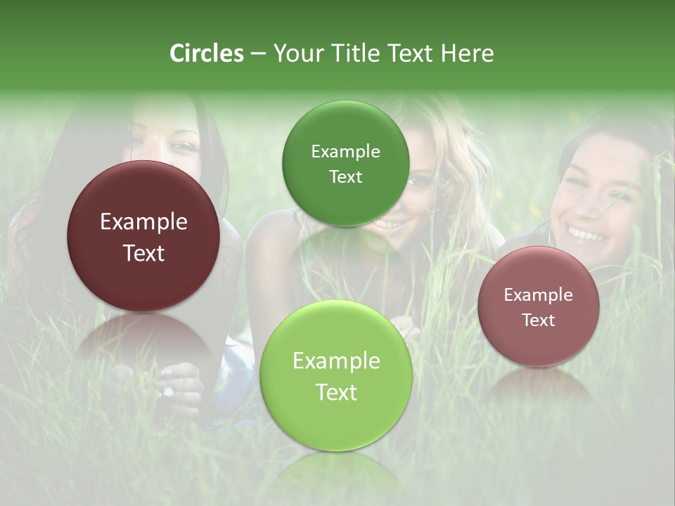 Flower Field Green PowerPoint Template
