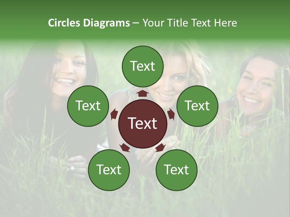 Flower Field Green PowerPoint Template