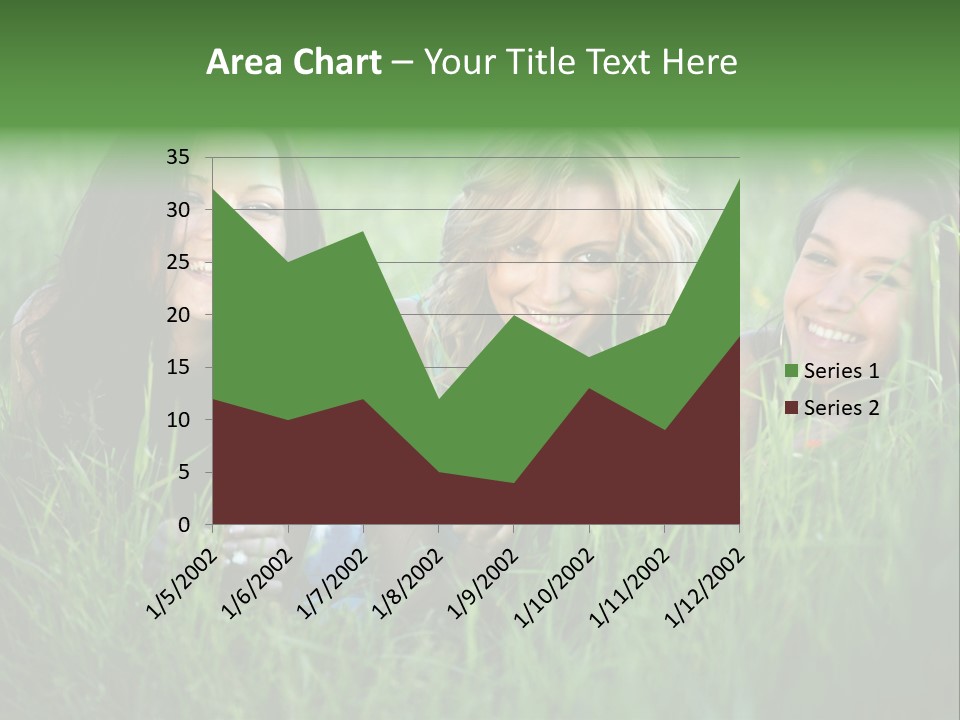 Flower Field Green PowerPoint Template