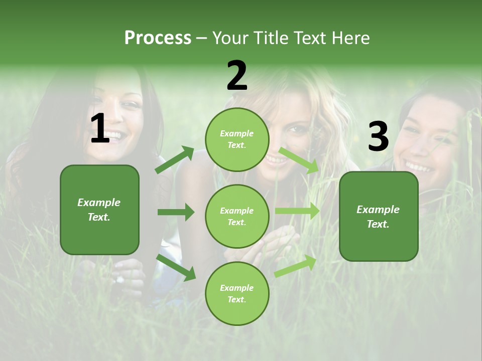 Flower Field Green PowerPoint Template